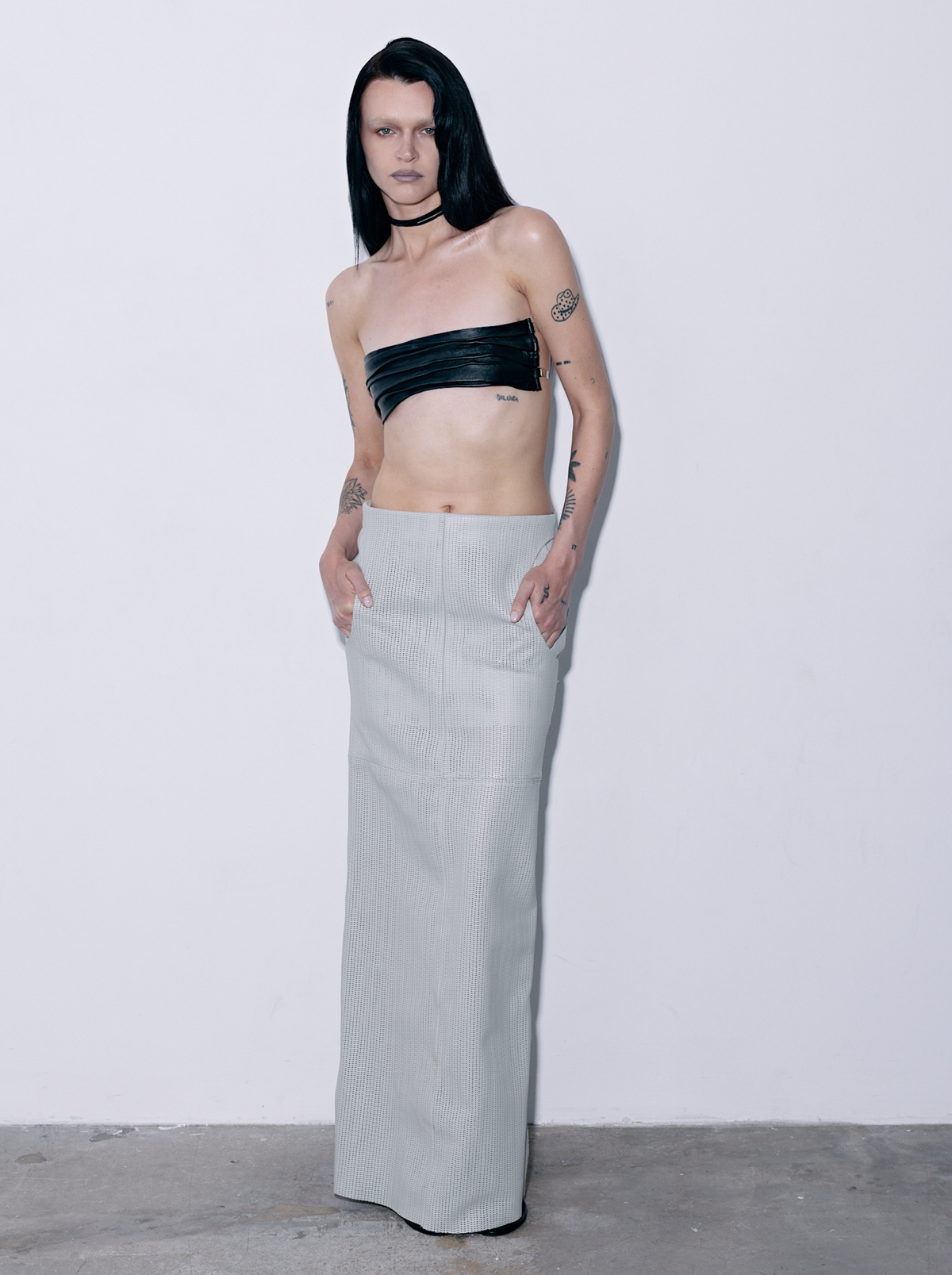 Moulded leather bandeau